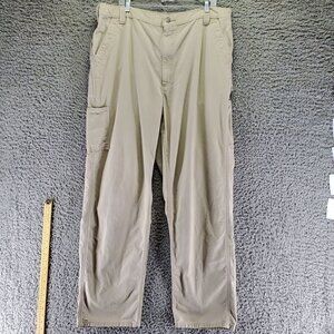 Carhartt Pants Mens 40x34 Tan Khaki Cargo Pants Workwear
